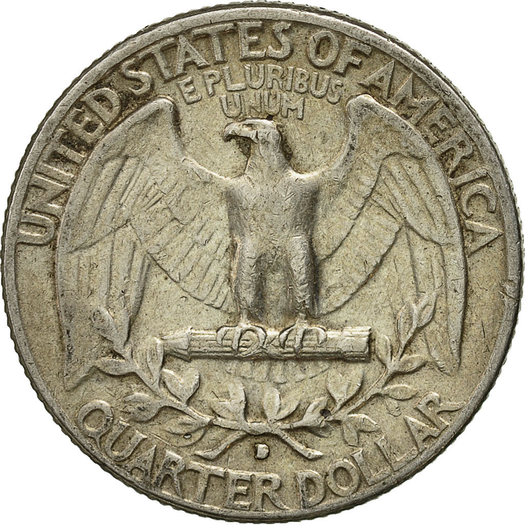 United States, Washington Quarter, Quarter, 1964, U.S. Mint, Denver, AU(50-53)