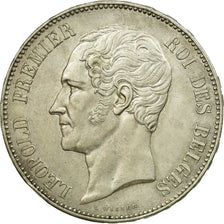 Coin, Belgium, Leopold I, 5 Francs, 1853, AU(55-58), Silver, KM:2.1