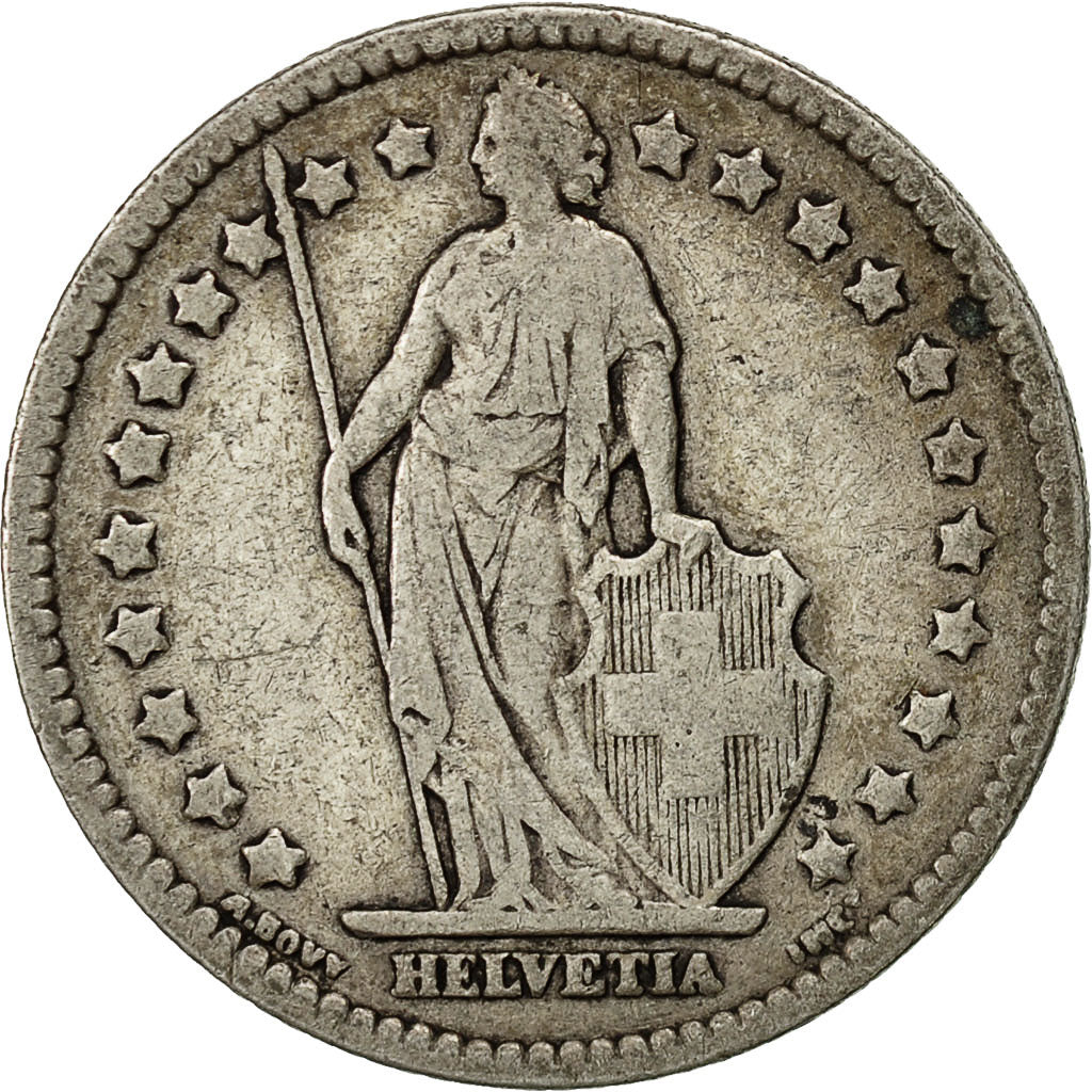 Coin, Switzerland, Franc, 1909, Bern, EF(40-45), Silver, KM:24
