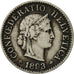 Coin, Switzerland, 5 Rappen, 1893, Bern, EF(40-45), Copper-nickel, KM:26