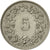 Moneta, Svizzera, 5 Rappen, 1962, Bern, BB+, Rame-nichel, KM:26