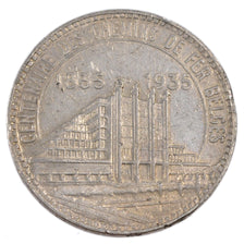 Belgium, 50 Francs, 1935, EF(40-45), Silver, 22.00