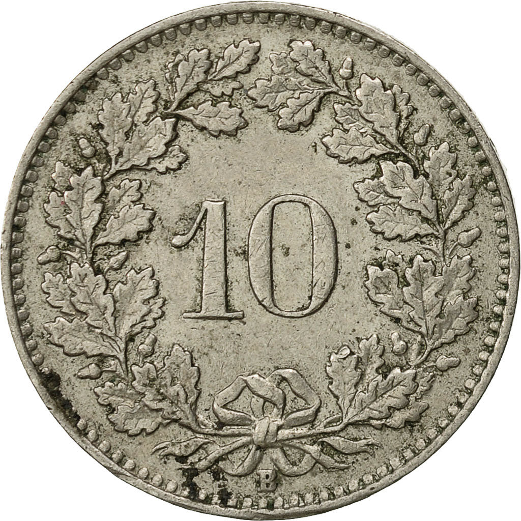 Moneda, Suiza, 10 Rappen, 1955, Bern, MBC, Cobre - níquel, KM:27