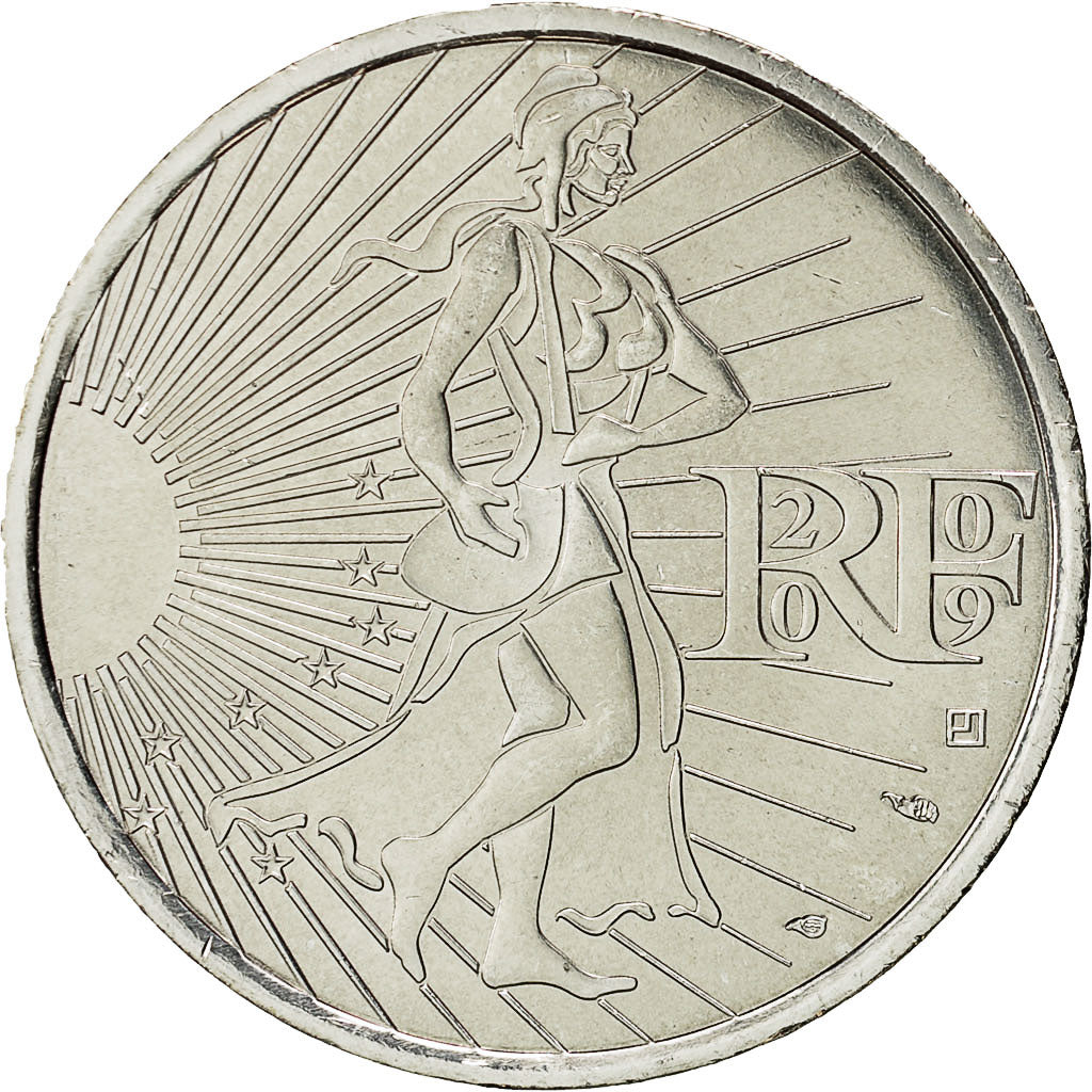 Coin, France, 10 Euro, 2009, AU(55-58), Silver, KM:1580