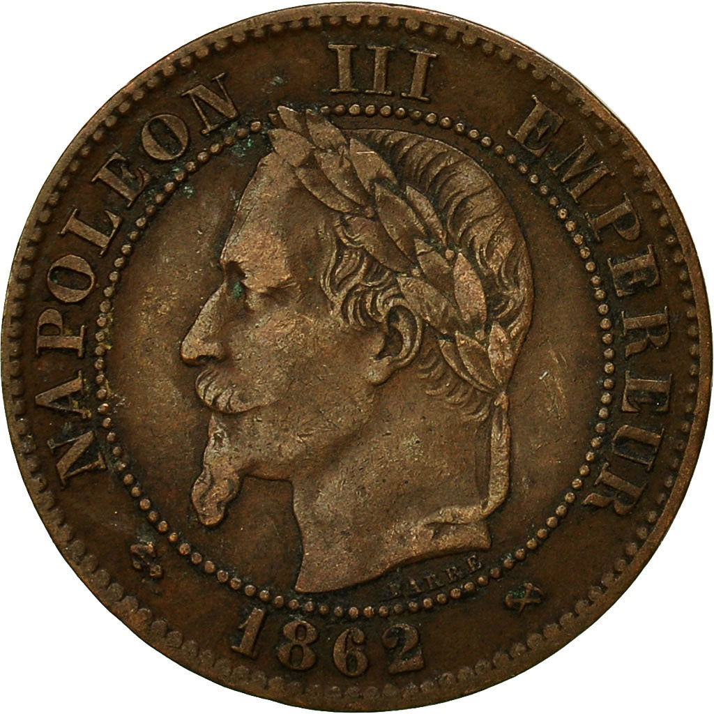 Moneta, Francja, Napoleon III, Napoléon III, 2 Centimes, 1862, Bordeaux