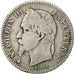 Moneda, Francia, Napoleon III, Napoléon III, 50 Centimes, 1865, Paris, BC+