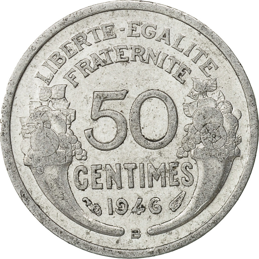 Coin, France, Morlon, 50 Centimes, 1946, Beaumont - Le Roger, VF(30-35)