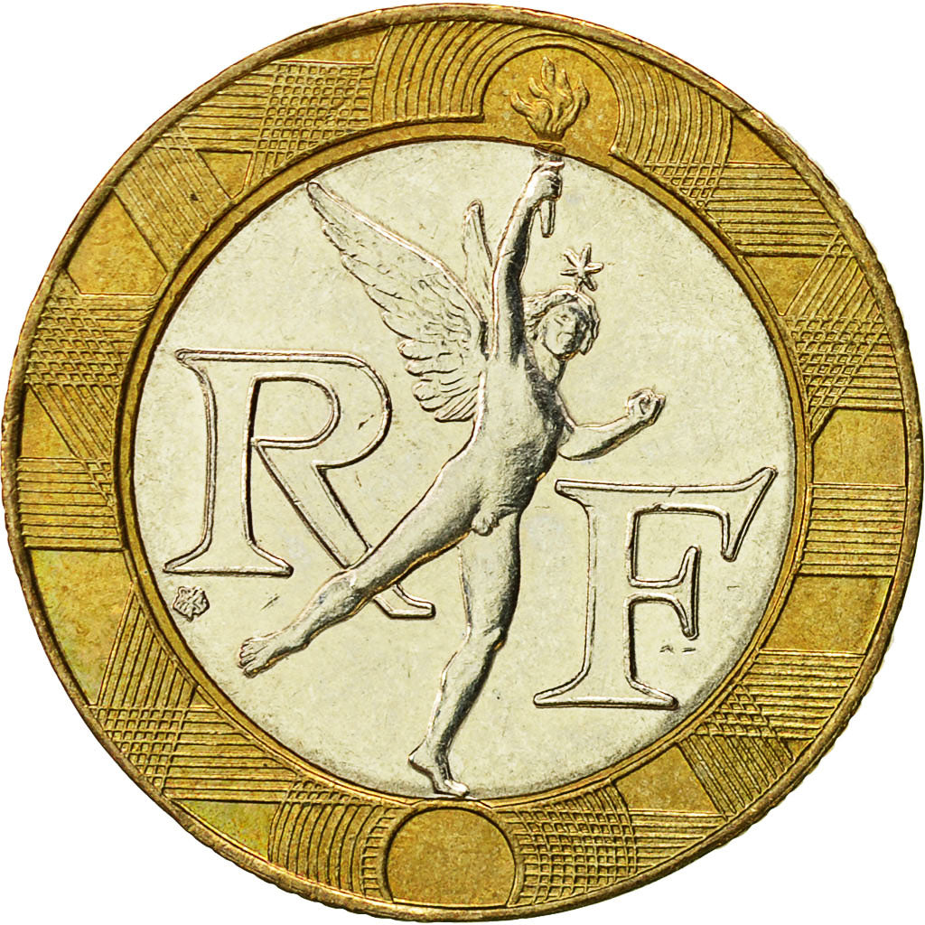 Moneda, Francia, Génie, 10 Francs, 2000, Paris, MBC+, Aluminio - bronce