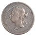 Moneda, Colonias del Estrecho, Victoria, 50 Cents, 1887, MBC+, Plata, KM:13