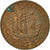 Coin, Great Britain, Elizabeth II, 1/2 Penny, 1958, VF(30-35), Bronze, KM:896