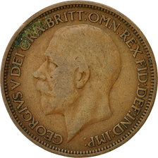 Moneta, Gran Bretagna, George V, 1/2 Penny, 1927, MB+, Bronzo, KM:824
