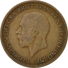 Coin, Great Britain, George V, 1/2 Penny, 1928, VF(30-35), Bronze, KM:837