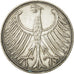 GERMANY - FEDERAL REPUBLIC, 5 Mark, 1951, Stuttgart, VF(30-35), Silver, KM:112.1