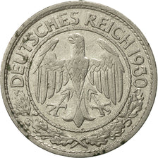 Coin, GERMANY, WEIMAR REPUBLIC, 50 Reichspfennig, 1930, Berlin, VF(30-35)