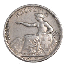 SWITZERLAND, 1/2 Franc, 1850, Paris, KM #8, AU(50-53), Silver, 2.50