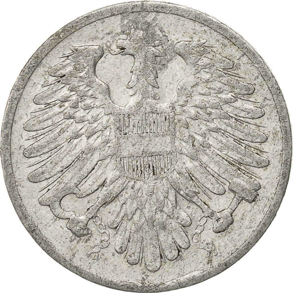 Coin, Austria, 2 Groschen, 1954, VF(30-35), Aluminum, KM:2876