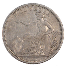 Switzerland, 1 Franc, 1860, Bern, KM #179a, EF(40-45), Silver, 5.00