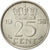 Coin, Netherlands, Juliana, 25 Cents, 1958, VF(30-35), Nickel, KM:183