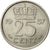 Munten, Nederland, Juliana, 25 Cents, 1957, ZF, Nickel, KM:183