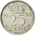 Moneda, Países Bajos, Juliana, 25 Cents, 1955, BC+, Níquel, KM:183