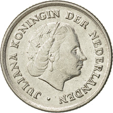 Coin, Netherlands, Juliana, 10 Cents, 1961, AU(50-53), Nickel, KM:182