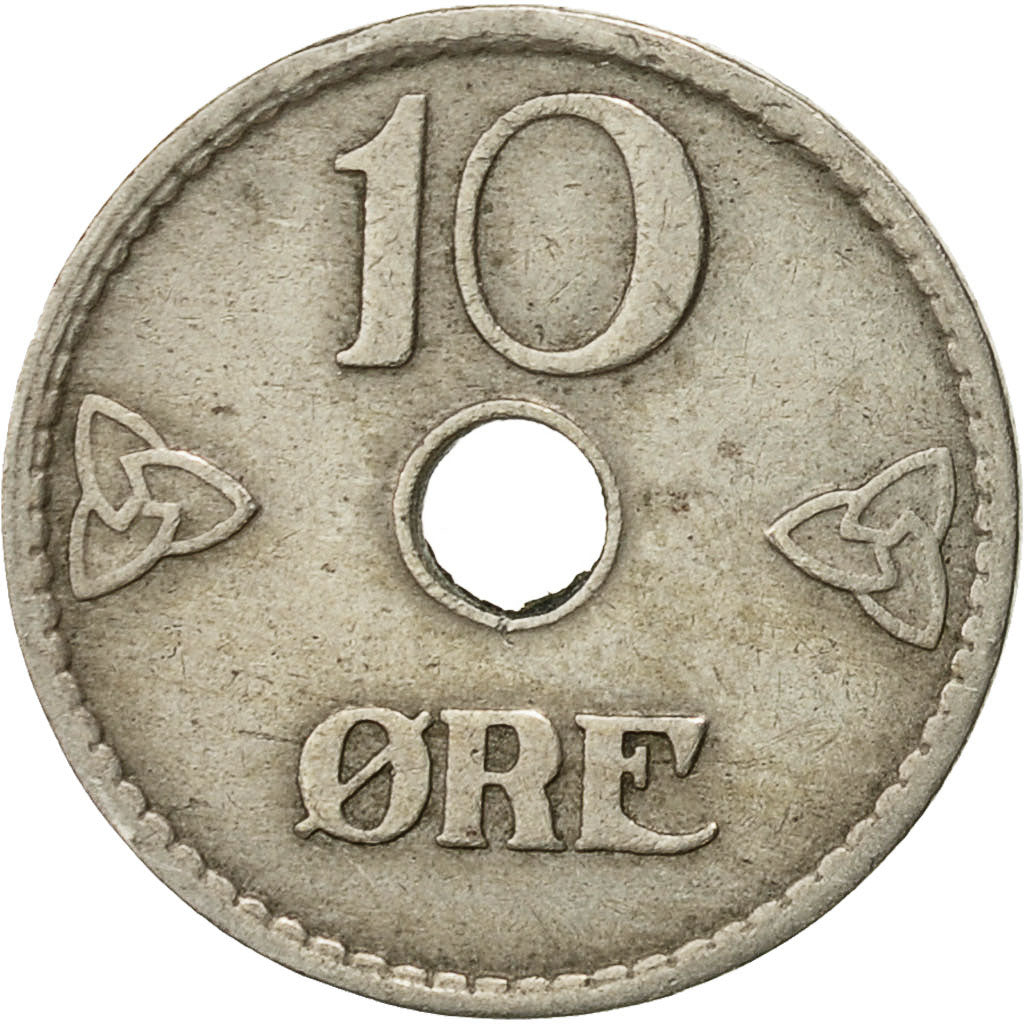 Coin, Norway, Haakon VII, 10 Öre, 1926, EF(40-45), Copper-nickel, KM:383