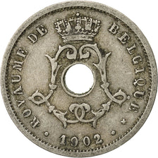 Belgio, 5 Centimes, 1902, BB, Rame-nichel, KM:46