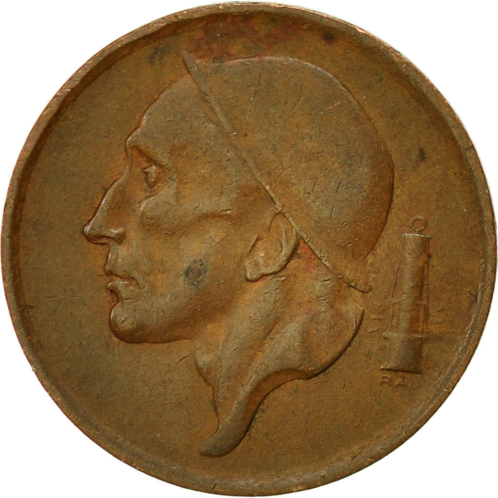 Coin, Belgium, 20 Centimes, 1954, VF(30-35), Bronze, KM:147.1