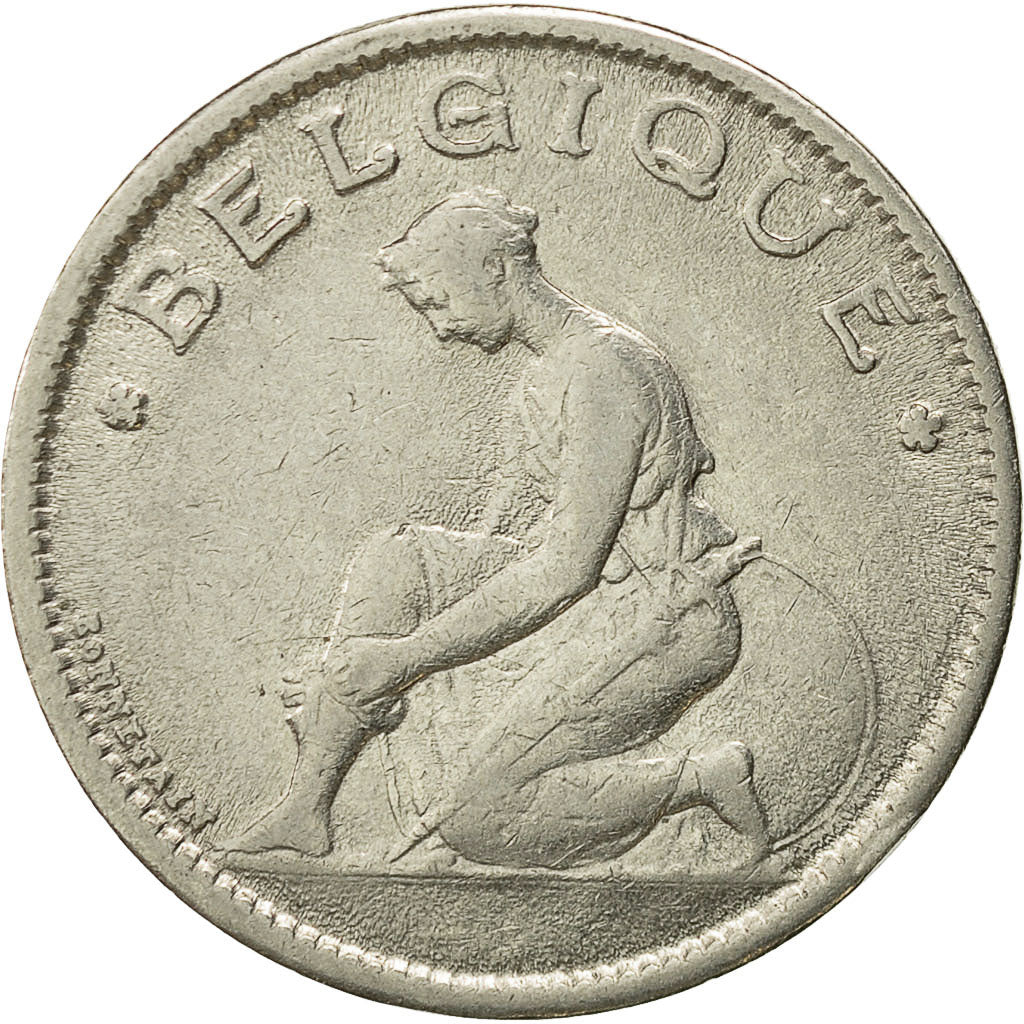 Coin, Belgium, Franc, 1934, AU(50-53), Nickel, KM:89