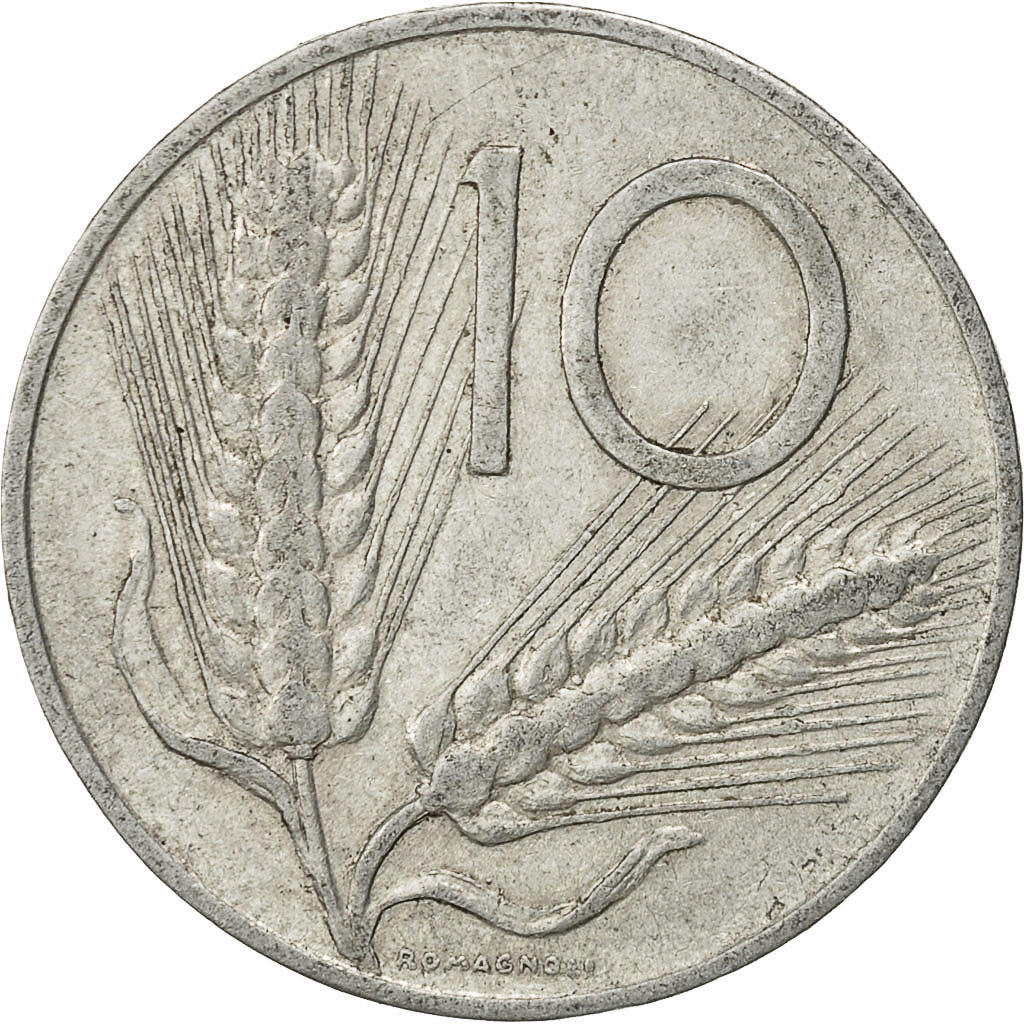Monnaie, Italie, 10 Lire, 1955, Rome, TB, Aluminium, KM:93