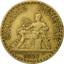 Moneda, Francia, Chambre de commerce, 2 Francs, 1927, Paris, MBC, Aluminio -
