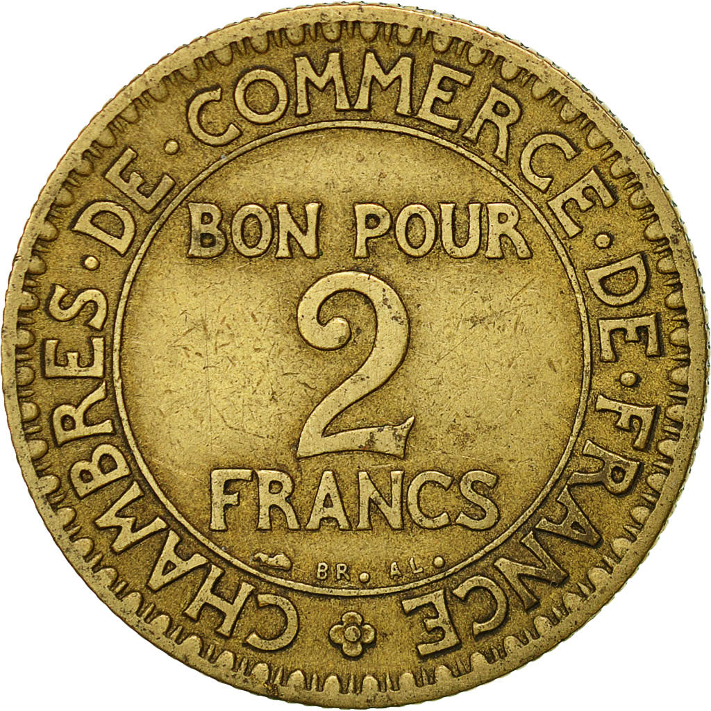 Münze, Frankreich, Chambre de commerce, 2 Francs, 1927, Paris, SS