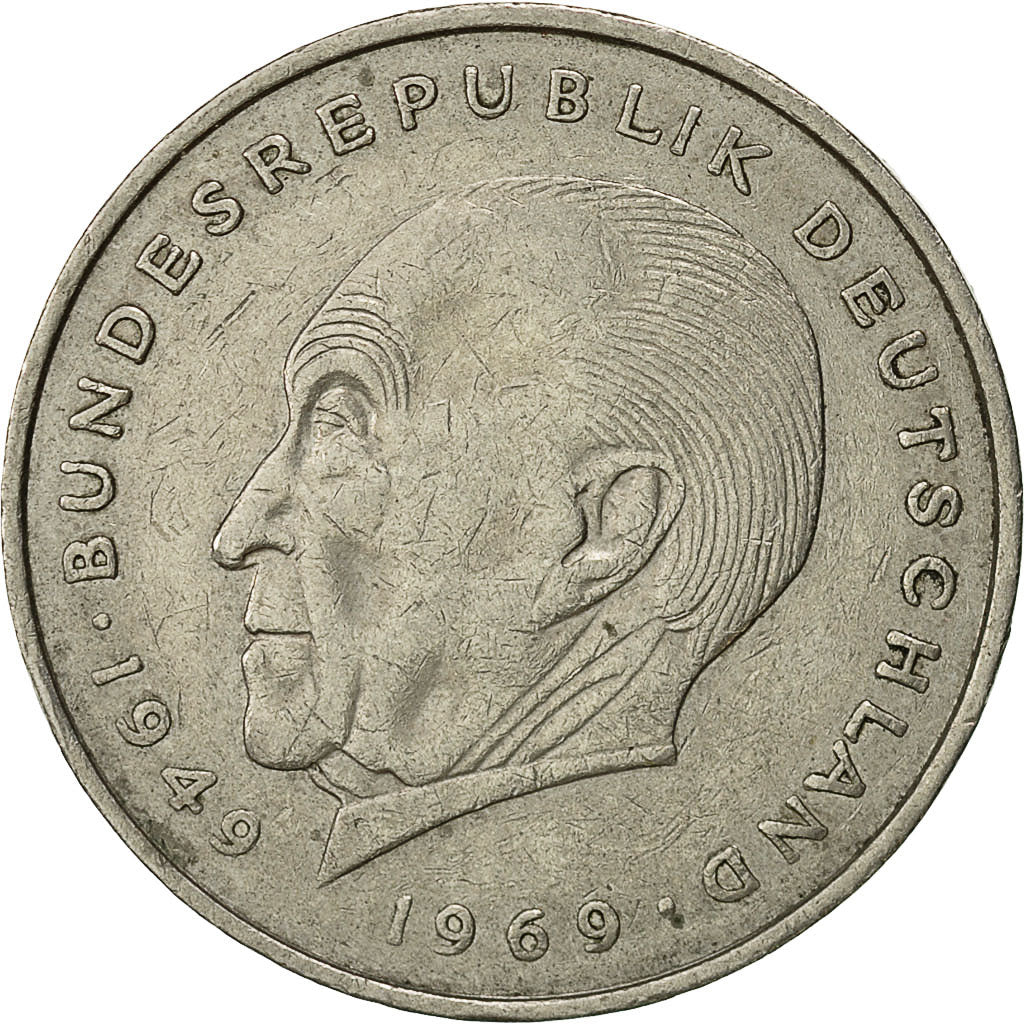 Monnaie, République fédérale allemande, 2 Mark, 1976, Hambourg, TTB