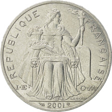 Coin, New Caledonia, 5 Francs, 2001, Paris, AU(55-58), Aluminum, KM:16