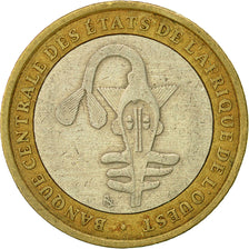 Coin, West African States, 500 Francs, 2004, Paris, EF(40-45), Bi-Metallic