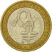 Coin, West African States, 500 Francs, 2004, Paris, EF(40-45), Bi-Metallic