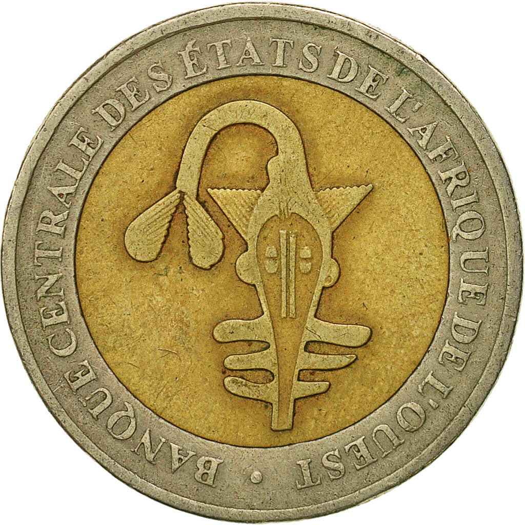 Coin, West African States, 200 Francs, 2003, Paris, VF(30-35), Bi-Metallic