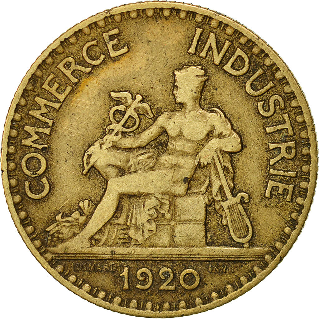 Moneta, Francia, Chambre de commerce, 2 Francs, 1920, Paris, BB
