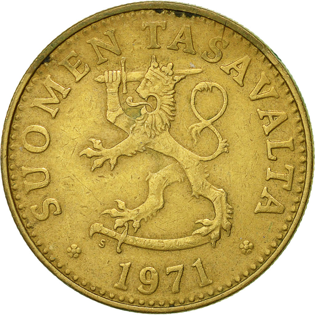 Coin, Finland, 50 Penniä, 1971, EF(40-45), Aluminum-Bronze, KM:48