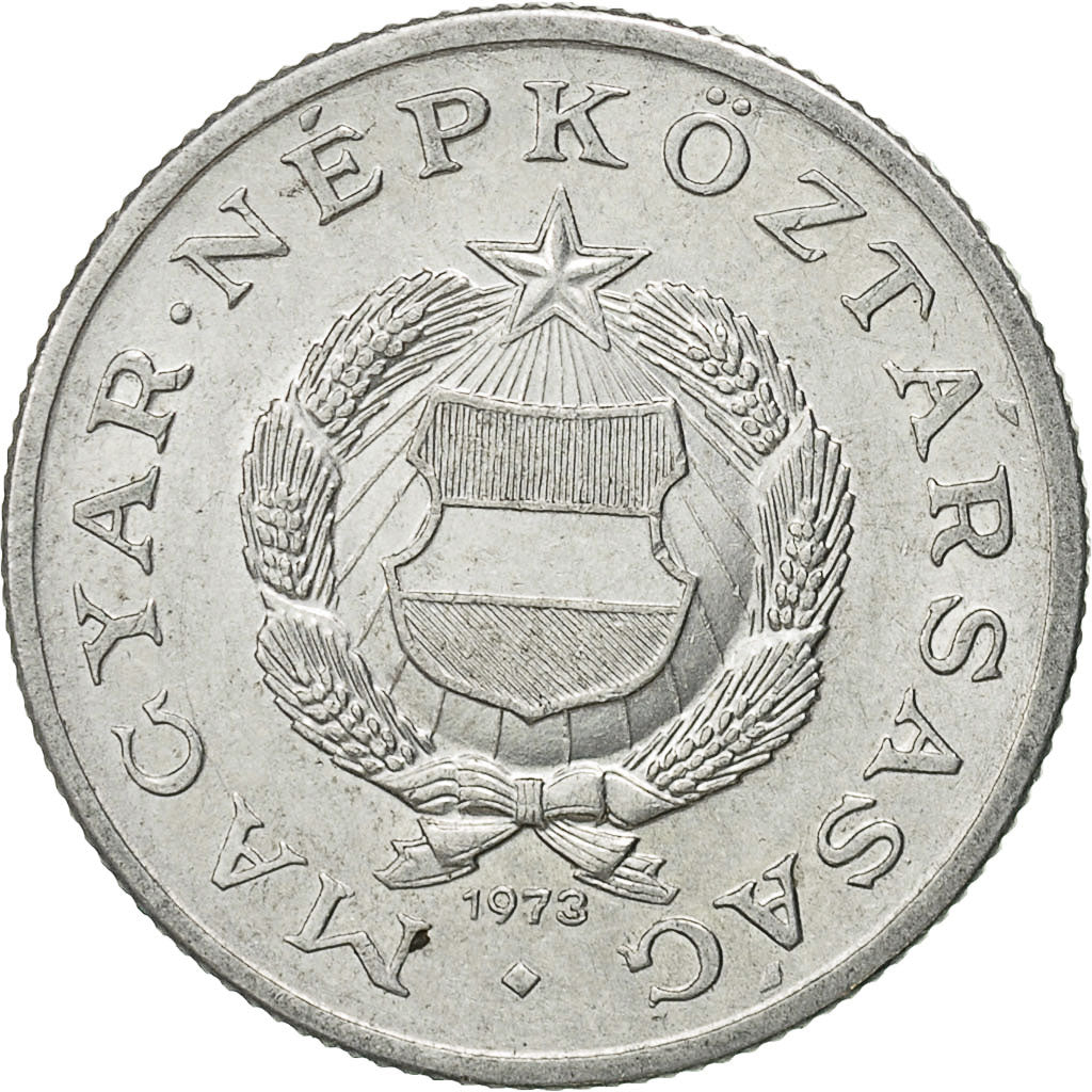 Coin, Hungary, Forint, 1973, Budapest, EF(40-45), Aluminum, KM:575