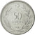 Moneta, Turcja, 50 Kurus, 1976, AU(50-53), Stal nierdzewna, KM:899