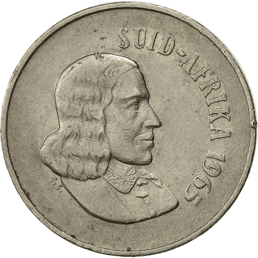 South Africa, 10 Cents, 1965, EF(40-45), Nickel, KM:68.1