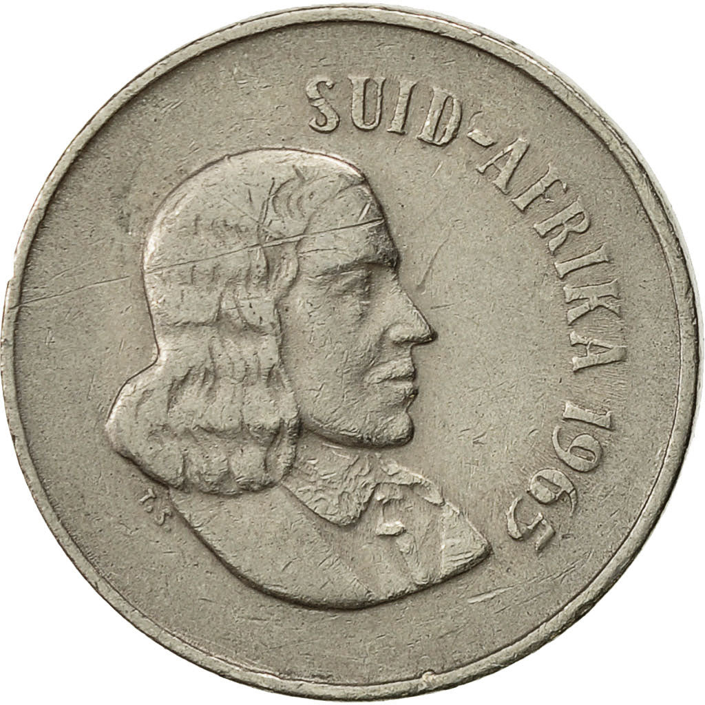 South Africa, 10 Cents, 1965, VF(30-35), Nickel, KM:68.1