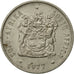 Sudafrica, 20 Cents, 1977, BB, Nichel, KM:86