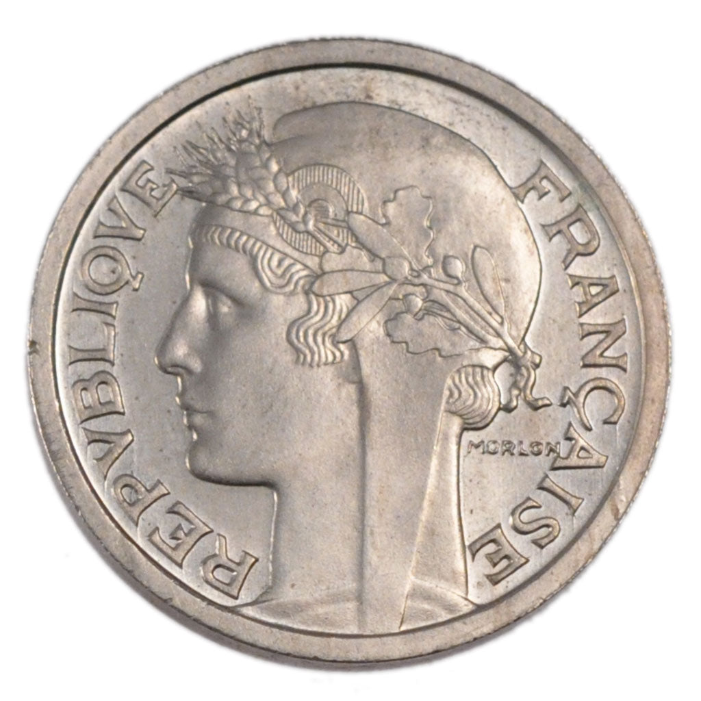 FRANCE, 1 Franc, 1948, MS(60-62), Cupro-nickel, 6.00