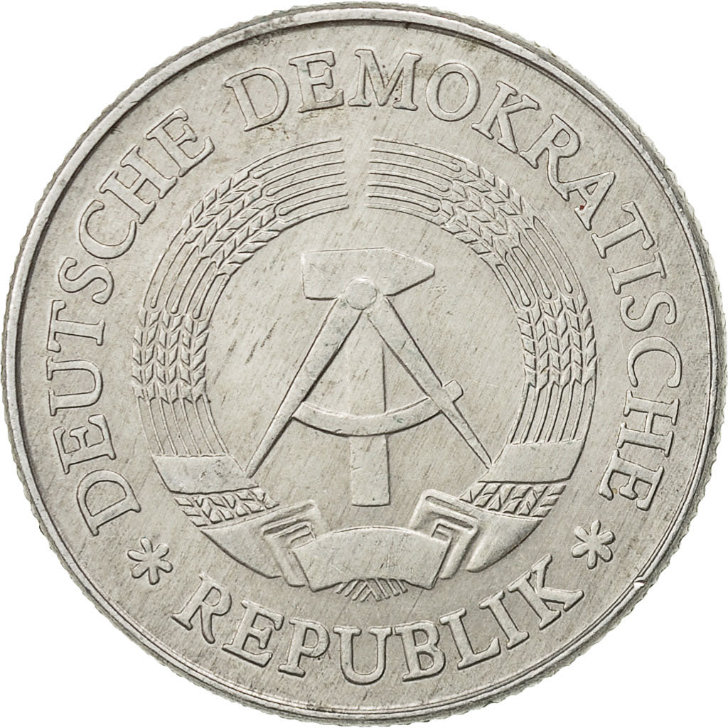 GERMAN-DEMOCRATIC REPUBLIC, 2 Mark, 1977, Berlin, AU(50-53), Aluminum, KM:48