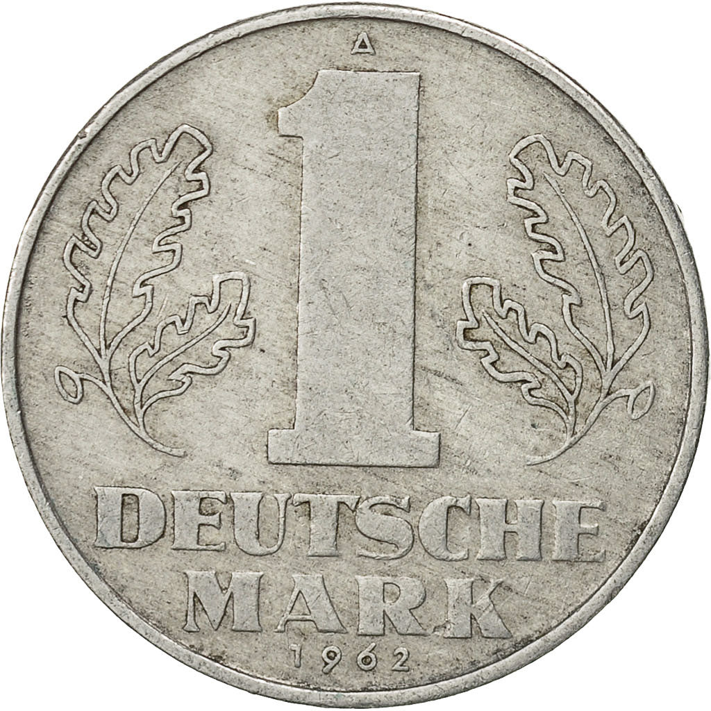 GERMAN-DEMOCRATIC REPUBLIC, Mark, 1962, Berlin, VF(30-35), Aluminum, KM:13