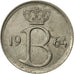 Belgio, 25 Centimes, 1964, Brussels, MB+, Rame-nichel, KM:154.1