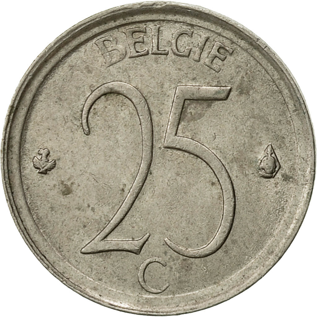 Belgium, 25 Centimes, 1964, Brussels, VF(30-35), Copper-nickel, KM:154.1