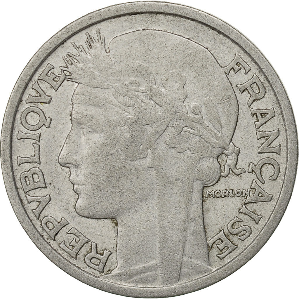 France, Morlon, 2 Francs, 1947, Paris, TB+, Aluminium, KM:886a.1